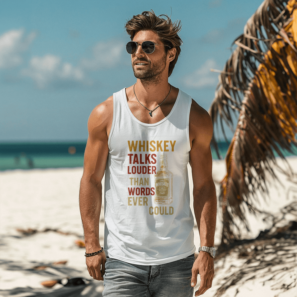 π₯ Louder Than Words Whiskey Tank β Bold Style, Smooth Comfort