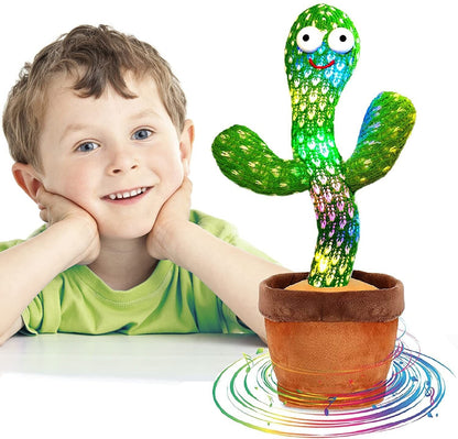 Dancing Cactus Plush Toy – Singing, Talking & Recording Interactive Toy with Lights (120 Songs)