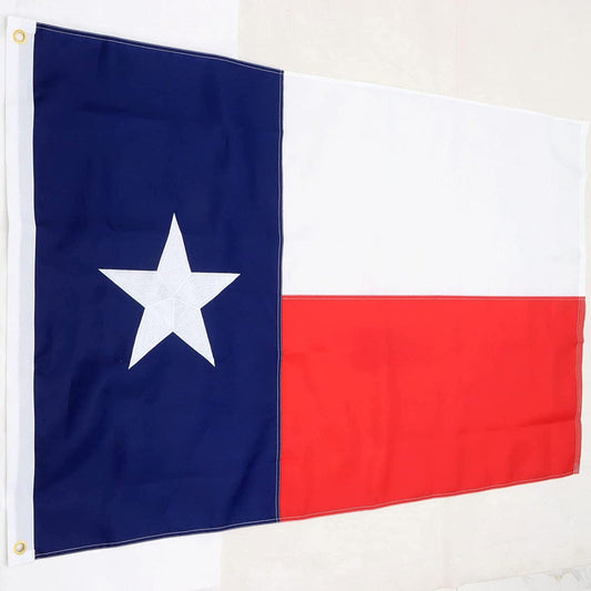 Heavy Duty Texas Flag – Premium Outdoor Lone Star Flag with Embroidered Star & Brass Grommets (2x3 ft – 5x8 ft)