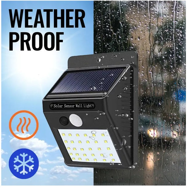 Solar Motion Sensor Outdoor Security Light – 30 LED Waterproof Wireless Wall Light for Yard, Patio & Garage
