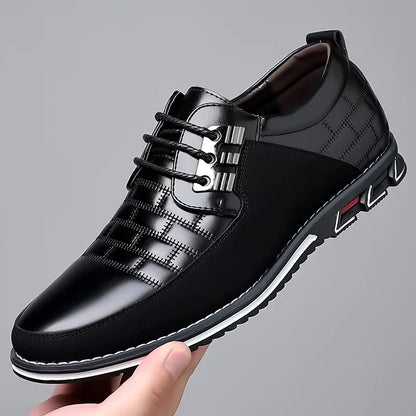 🔥 Myerden 9906 Men’s Luxe Leather Casual Shoes – Bold Comfort in Size 6-16US