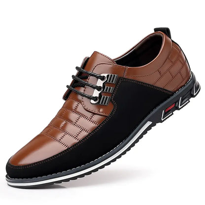 🔥 Myerden 9906 Men’s Luxe Leather Casual Shoes – Bold Comfort in Size 6-16US