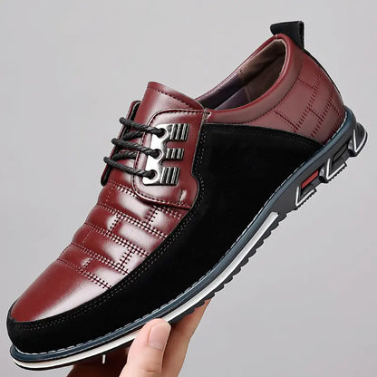 🔥 Myerden 9906 Men’s Luxe Leather Casual Shoes – Bold Comfort in Size 6-16US