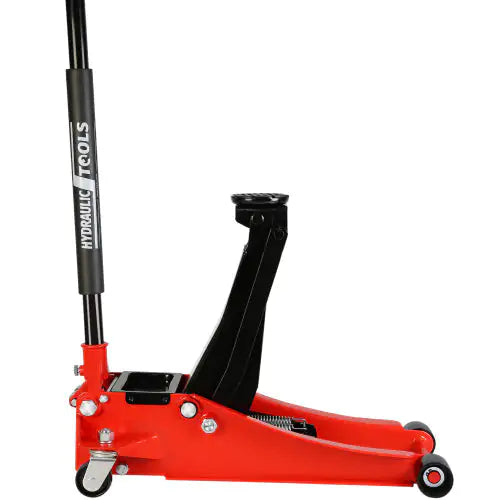 🔥 3-Ton Hydraulic Low Profile Racing Floor Jack – Dual Piston, Steel Body, 3.3"–18.5" Lift