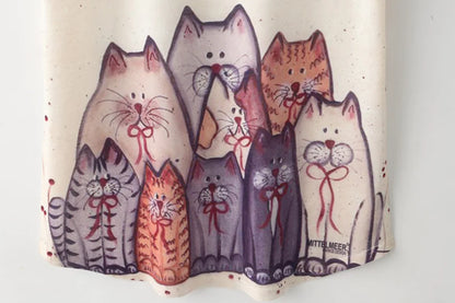 “Every Life Should Have Nine Cats” T-Shirt – Cute Cat Print Tee for Women (XS–6XL)
