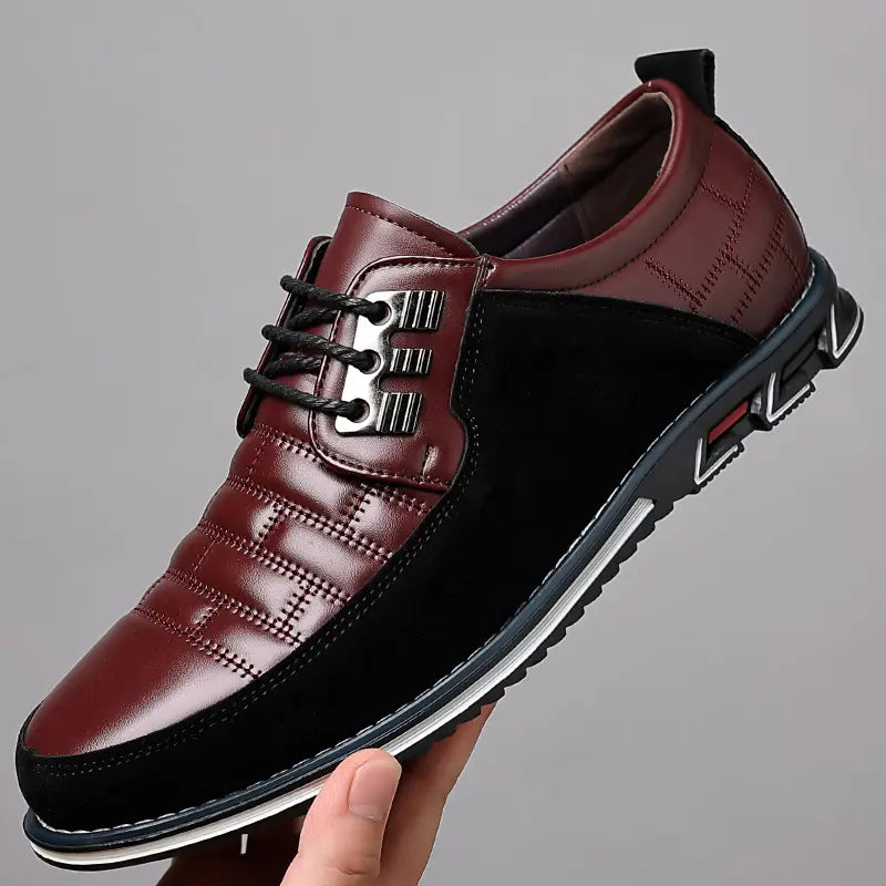 🔥 Myerden 9906 Men’s Luxe Leather Casual Shoes – Bold Comfort in Size 6-16US