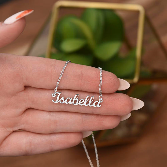 ✨ Custom Name Plate Necklace – Personalized Shine, Made Just for You