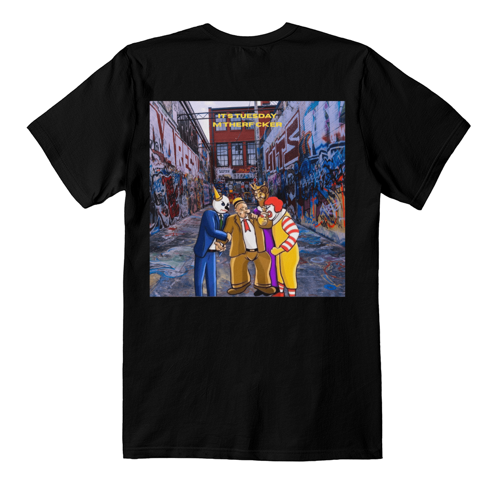🔥 Fast Food Alley Ambush Tee – Streetwear Graphic T-Shirt