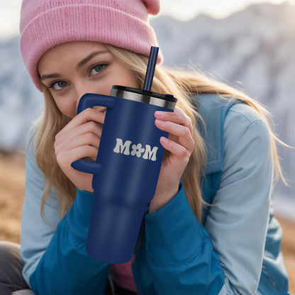 💪 M♡M Laser Engraved 40oz Tumbler – For the One Who Does It All 💖