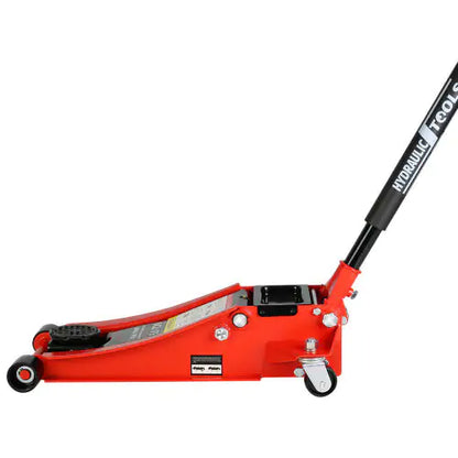 🔥 3-Ton Hydraulic Low Profile Racing Floor Jack – Dual Piston, Steel Body, 3.3"–18.5" Lift
