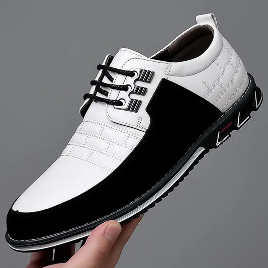 🔥 Myerden 9906 Men’s Luxe Leather Casual Shoes – Bold Comfort in Size 6-16US